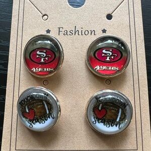 San Francisco 49ers Earring Set
